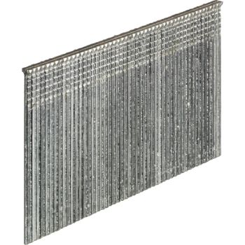 Metallist viimistlusnaelte ribakimp, millel on iga naela sile pind, mõõtmetega 1,6 x 32 mm. Naelu ühendab lint ja need on hõbedast värvi.