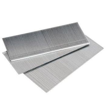 Kaks hõbedast klambrit ühendavad ribad, milles on peened metallist naelad suurusega 38x1,2 mm; iga riba sisaldab mitmeid naelu tihedalt reas.