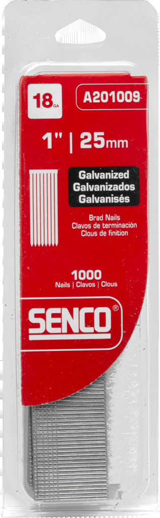 AccuAet peitnael 25x1,2mm 1000tk Senco 741474700132