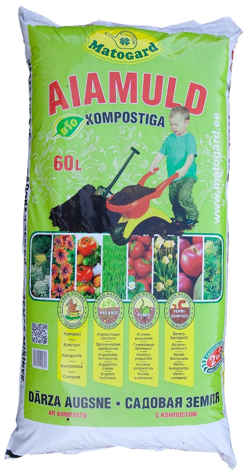 Aiamuld kompostiga Matogard 60L BIO 4742014000305