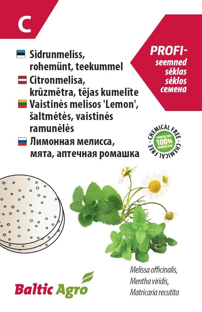 Seemned sidrunmelissi, rohemündi, kummeli kettad Baltic Agro 4744360013343