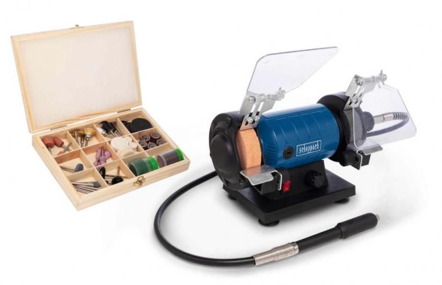 Lauakäi Scheppach HG 35 tarvikute komplekti ja paindvõlliga 4046664139829