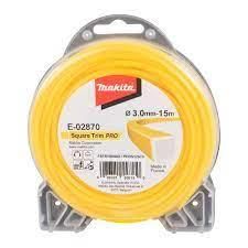 Trimmeri jõhv Makita 3,0mm/15m kandiline 088381558150