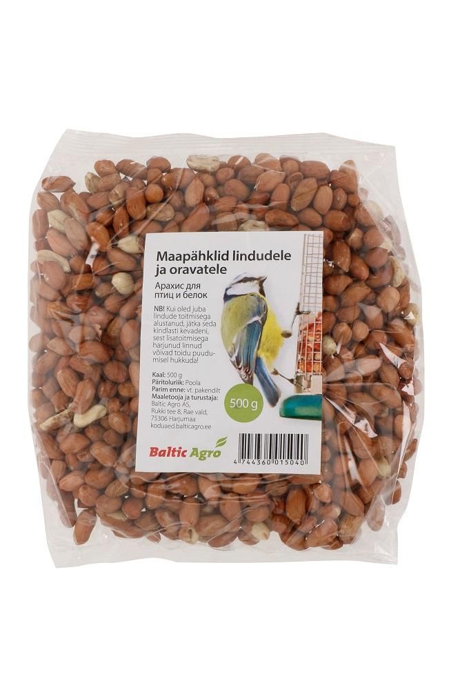 Maapähklid lindudele/oravatele 500g 4744360015040