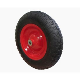 Must rehv aiakärule, punase värviga velg, suurus 14x3.50-8.