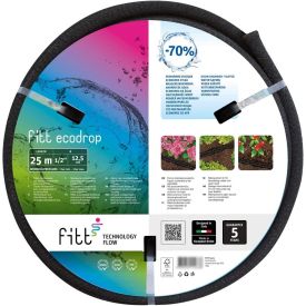 Must pehme niisutusvoolik on 25 meetrit pikk, mähitud ja pakendatud ringikujulisse plastpakendisse, millel on värviline etikett koos tooteinfo ja kasutamise näidetega.