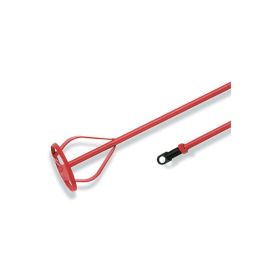 Punane metallist seguvispel, millel on silindriline segamispea, pikkus umbes 600 mm ja pea läbimõõt 100 mm, varrel on kinnitusaas.