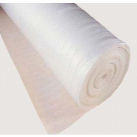 Valge rullikeeratav parketialusvaip, paksus 2 mm, laiusega 1 meeter, valmistatud õhukesest ja kergest materjalist, sile ning poolläbipaistev pind.