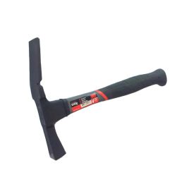 Pildil on fiibervarrega müürsepa haamer, millel on must käepide, punane detail ja lai ristkülikukujuline töökoda ning tasane laba.