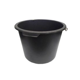 Ümmargune must plastämber, mahutavus 40 liitrit, ühel küljel sang ja teisel küljel käepide.