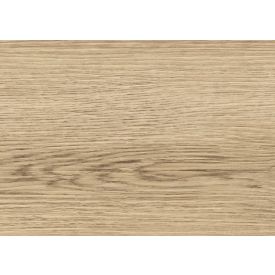 Helepruun LVT põrandakate tamme puu mustriga, mõõtmetega 1218x181 mm, sile pind ja detailne puidusüü imitatsioon.