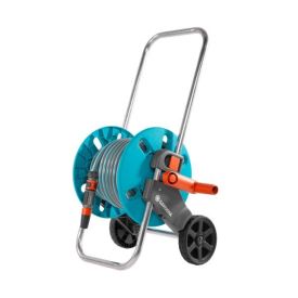 Sinisel voolikukärul on hall metallraam ja mustad rattad. Kaasas on 20 m pikkune sinine voolik, mille läbimõõt on 13 mm (1/2 tolli).