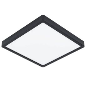 Ruudukujuline laevalgusti musta servaga ja mattvalge valguspinnaga.