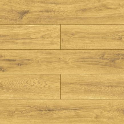 Helepruuni tamme välimusega laminaatparketi plaadid, millel on naturaalne puidumuster triipude ja detailidega, mõõtudega 1380x191 mm.