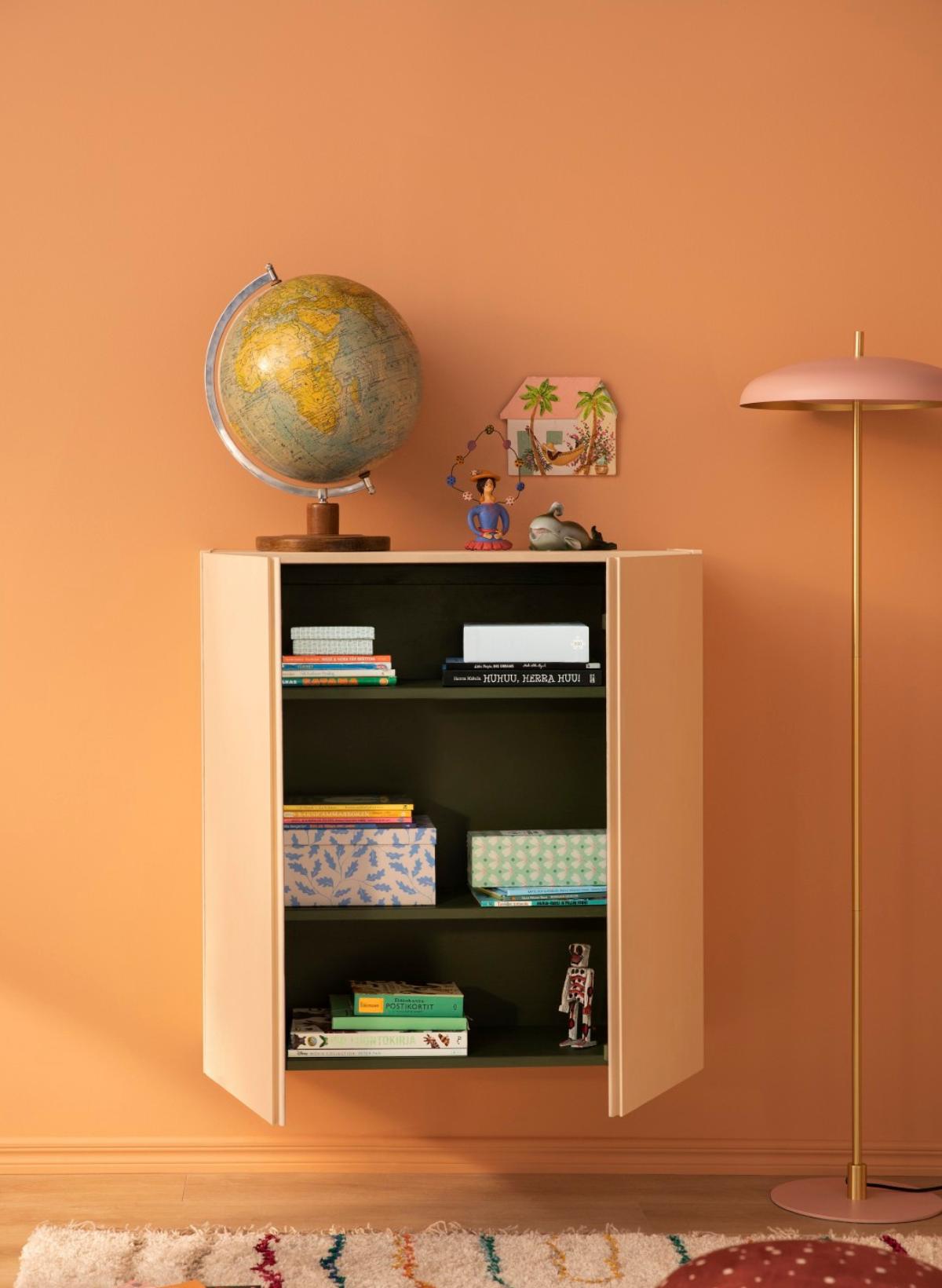 lastetoa sisustus ja v&auml;rvimine oranž kapp m&ouml;&ouml;bel v&auml;rvimine